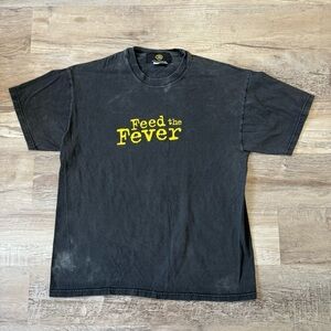 Faded black and yellow Feed The Fever Mikes hard lemonade  t-shirt men’s L